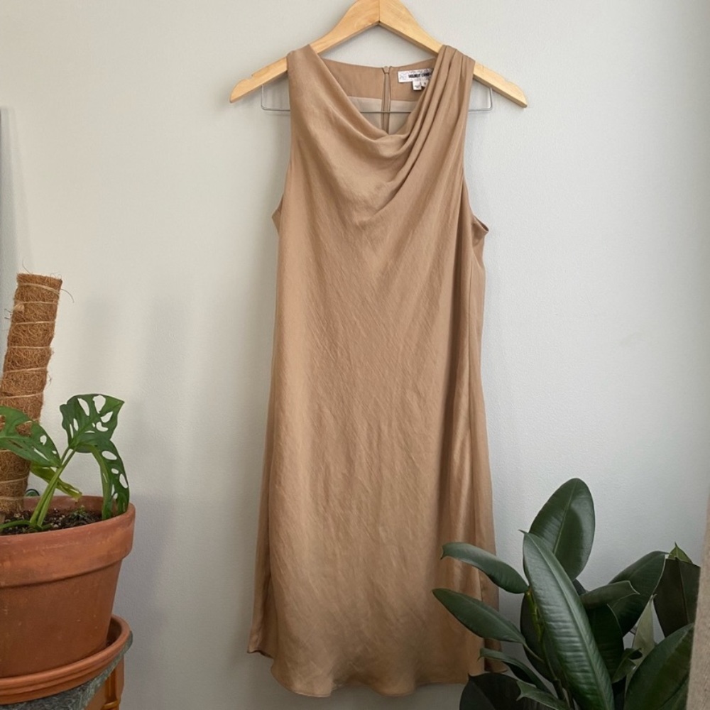 Helmut Lang - Beige Sleeveless Shift Dress